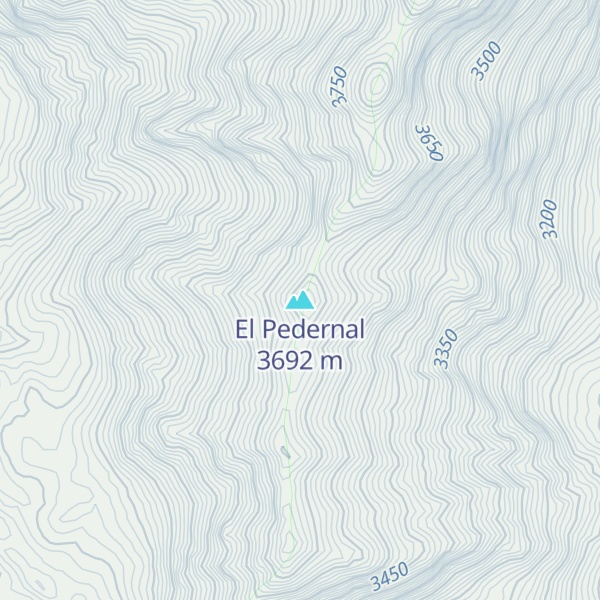 Map of El Pedernal