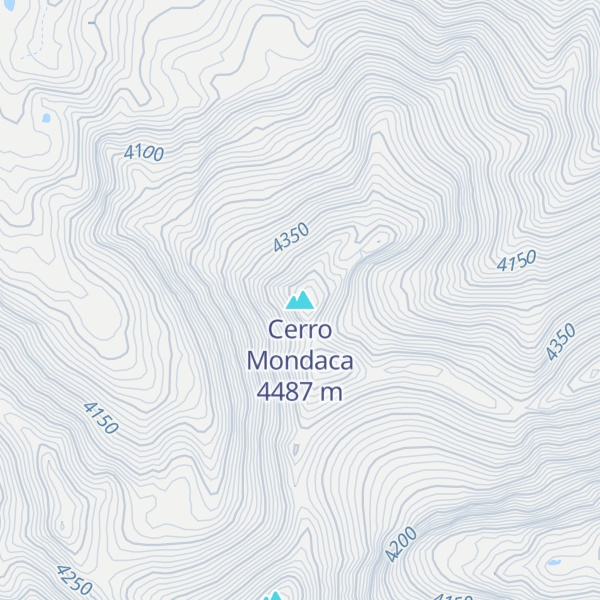 Map of Cerro Mondaca