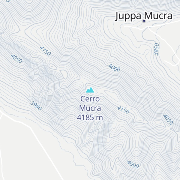 Map of Cerro Mucra