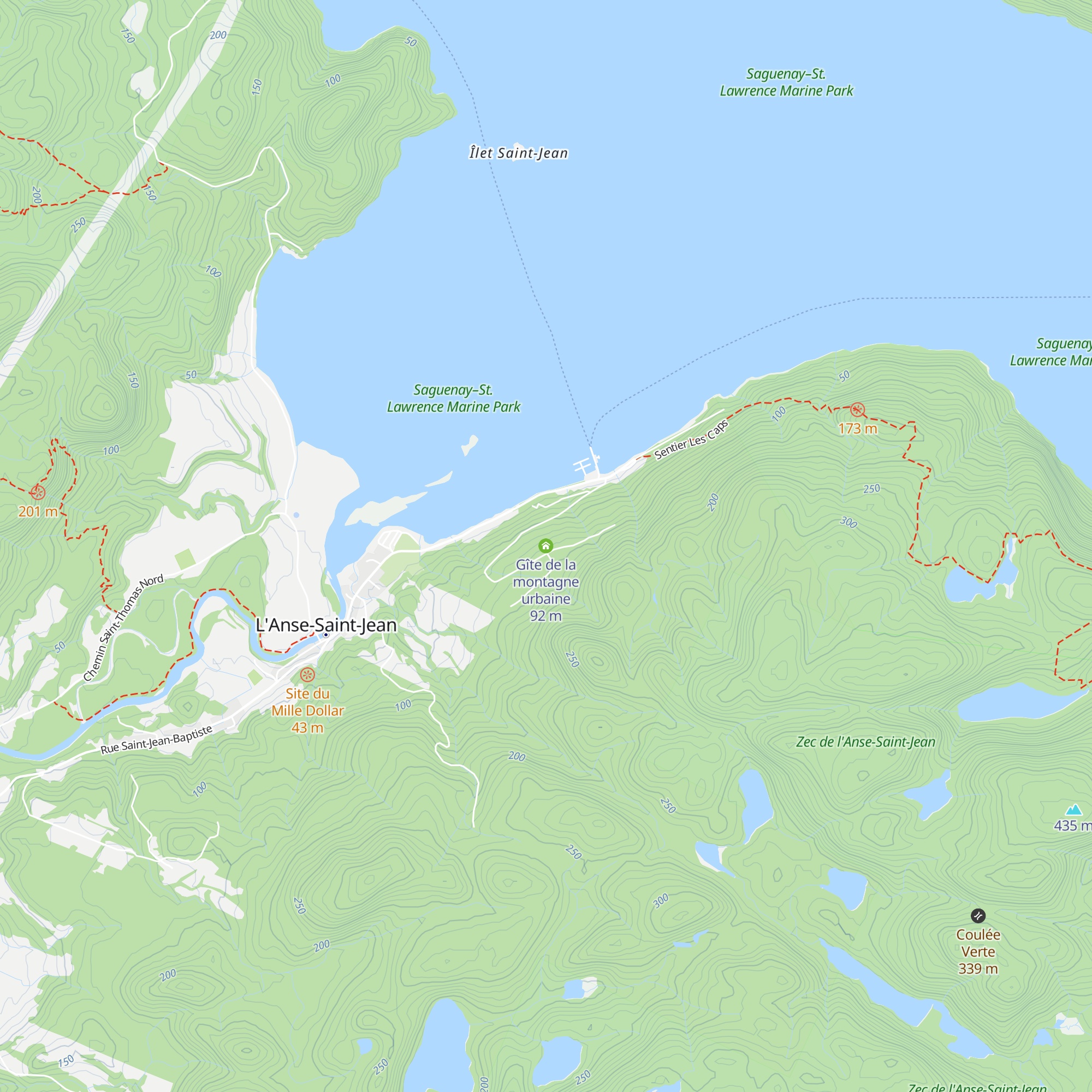 Gîte de la montagne urbaine map