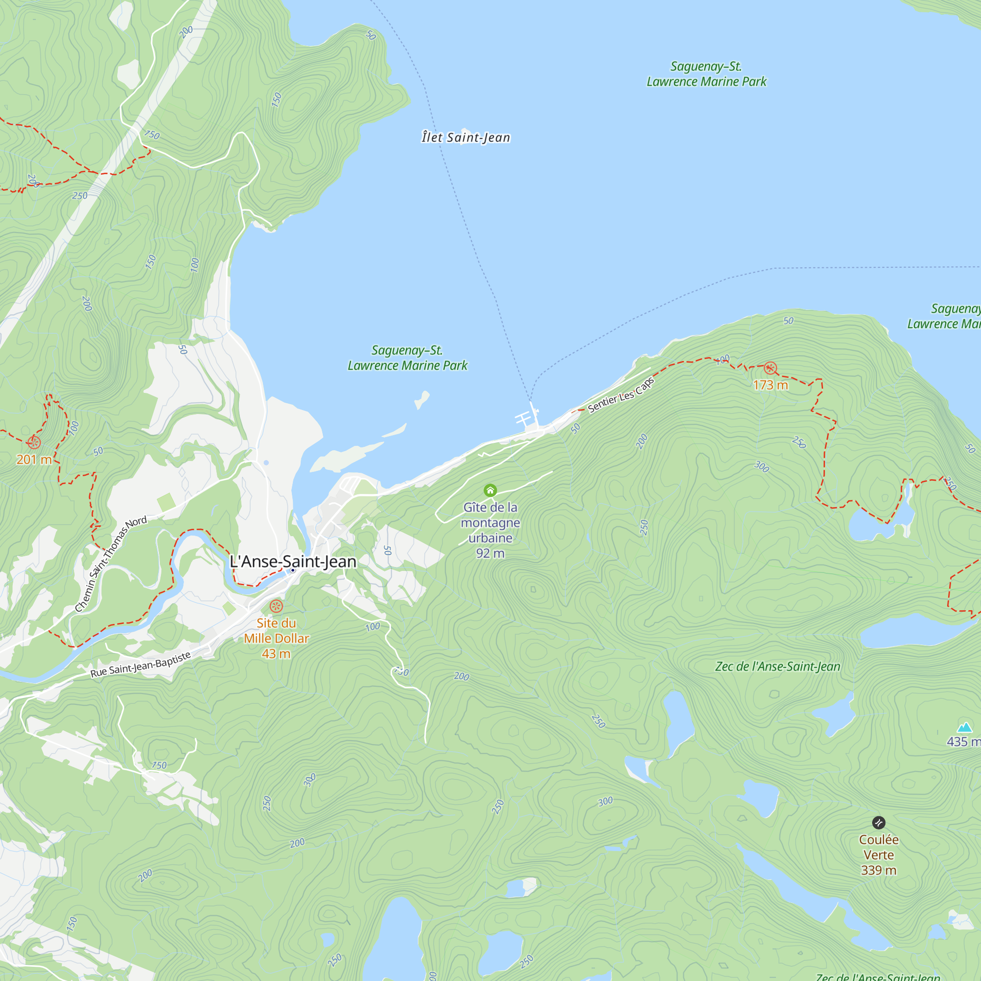 Gîte de la montagne urbaine map