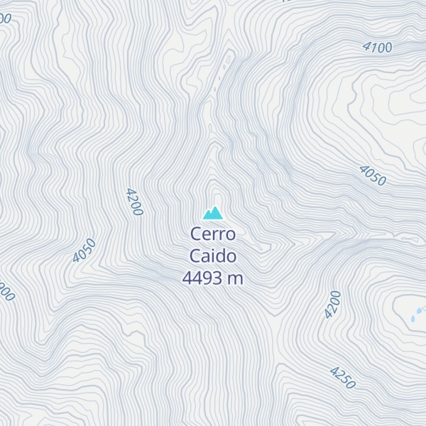 Map of Cerro Caido