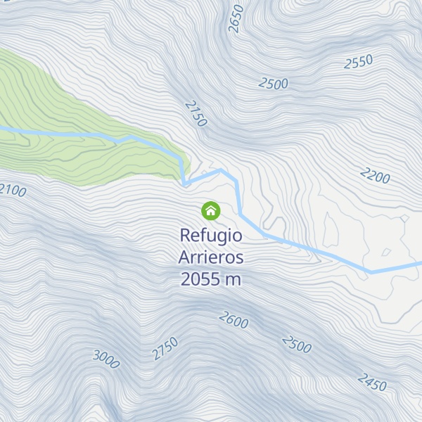 Map of Refugio Arrieros
