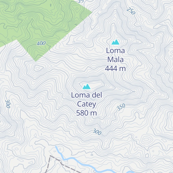 Map of Loma del Catey