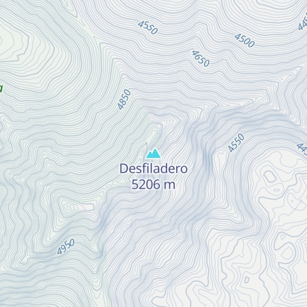 Map of Desfiladero