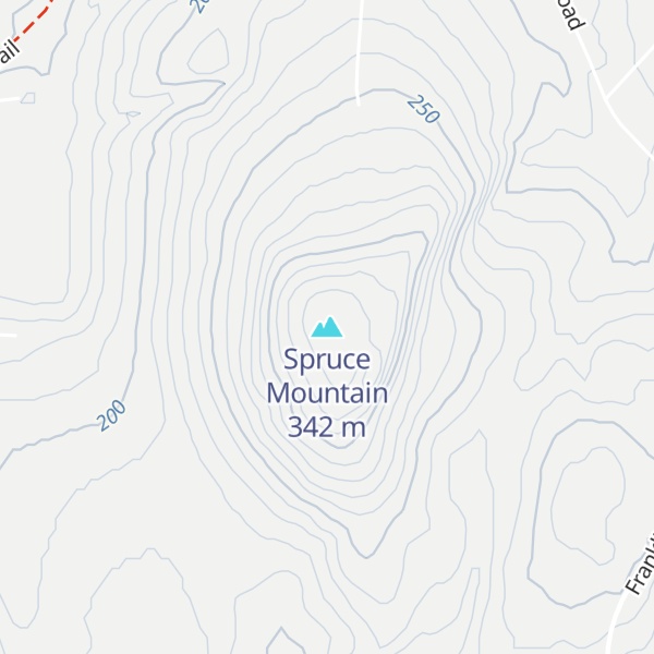 Map of Spruce Mountain