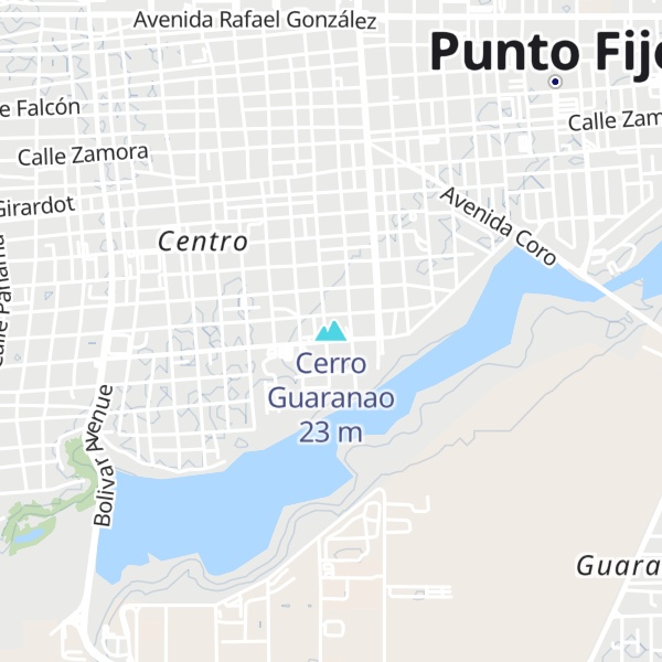 Map of Cerro Guaranao