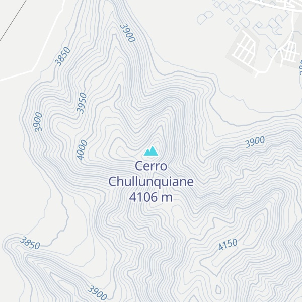 Map of Cerro Chullunquiane