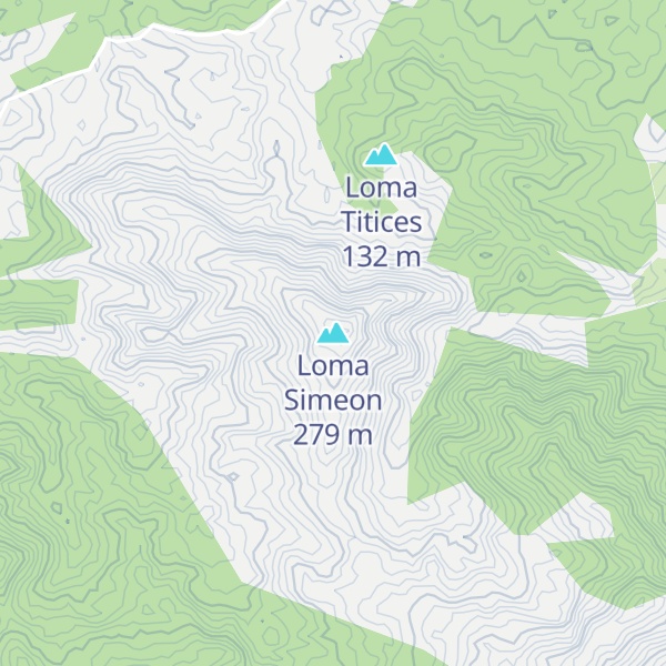 Map of Loma Simeon