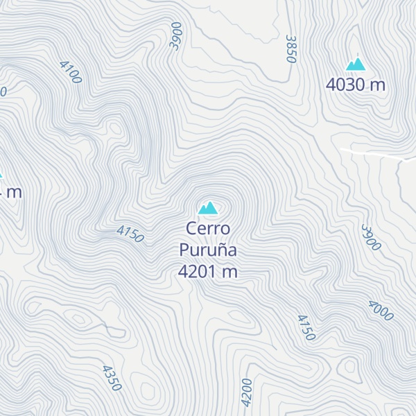 Map of Cerro Puruña