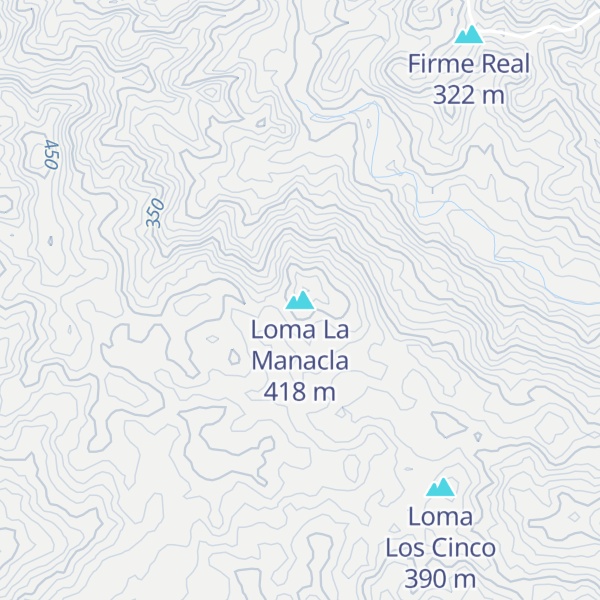 Map of Loma La Manacla