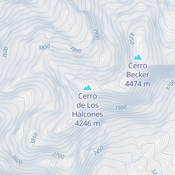 Map of Cerro de Los Halcones
