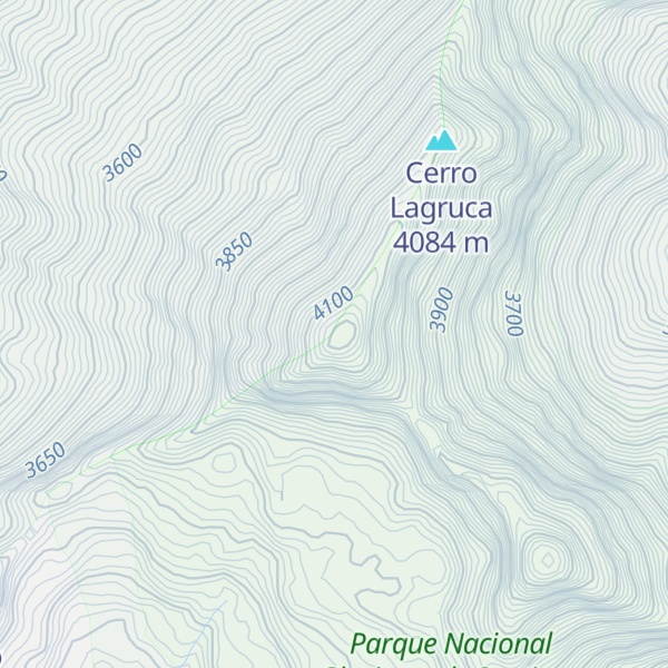 Map of Cerro Capitán del Quempo