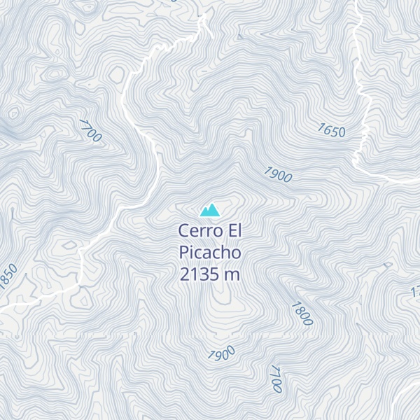 Map of Cerro El Picacho