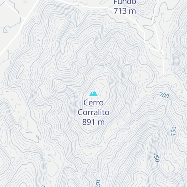 Map of Cerro Corralito