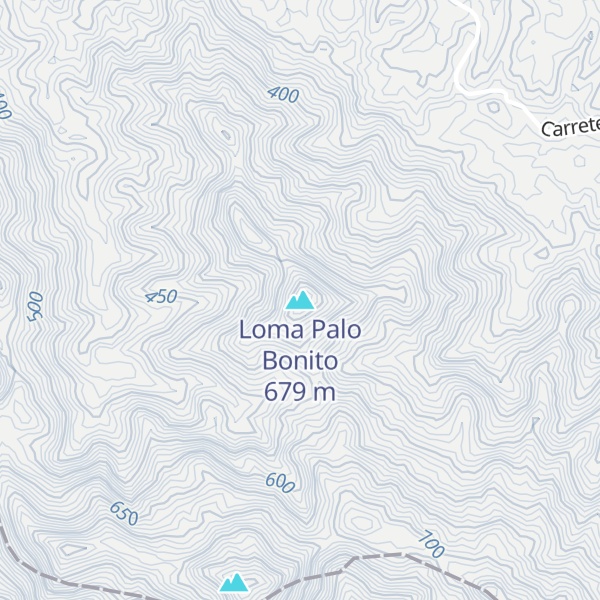 Map of Loma Palo Bonito