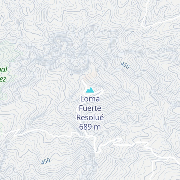 Map of Loma Fuerte Resolué