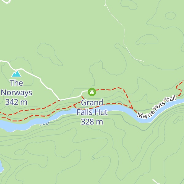 Map of Grand Falls Hut