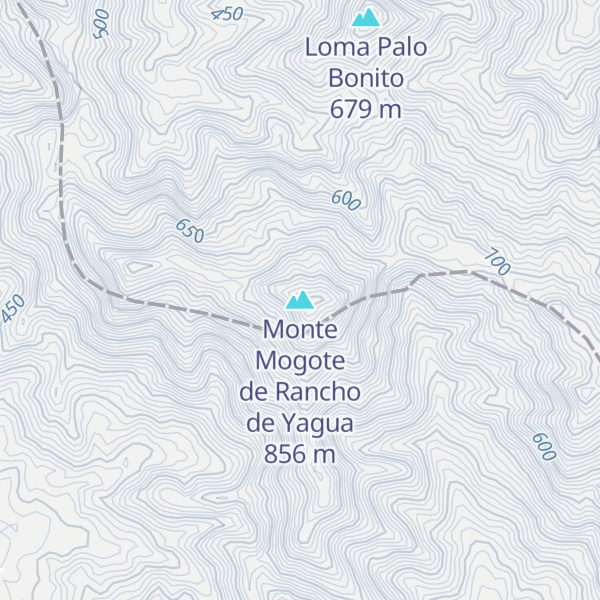 Map of Monte Mogote de Rancho de Yagua