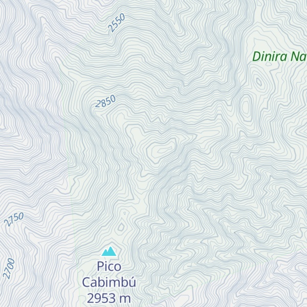 Map of Cerro El Toro