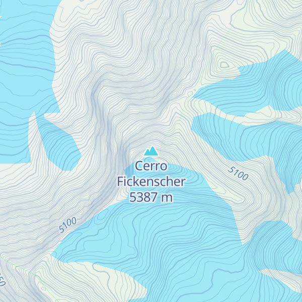 Map of Cerro Fickenscher