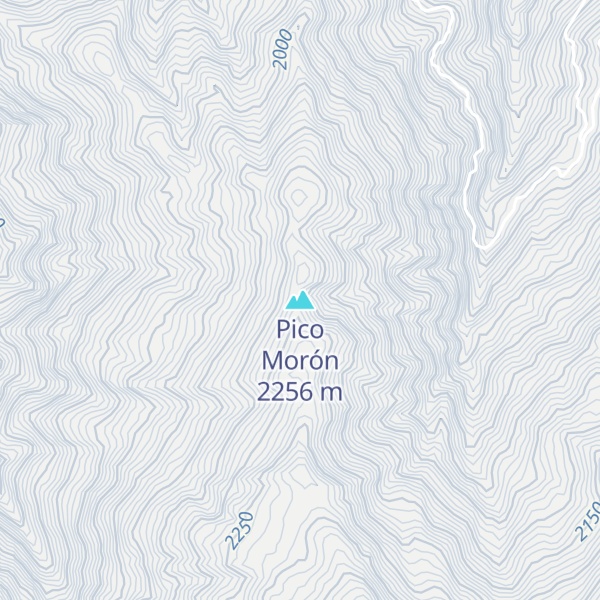 Map of Pico Morón