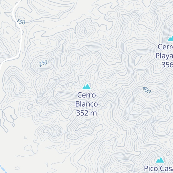 Map of Cerro Blanco
