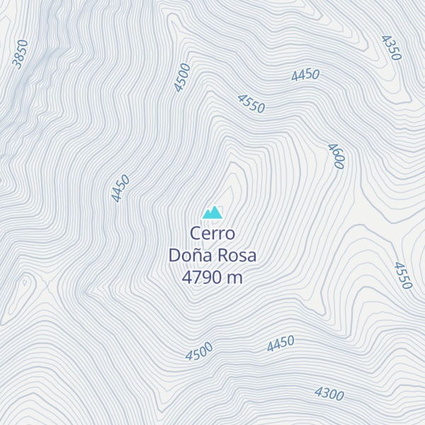 Map of Cerro Doña Rosa