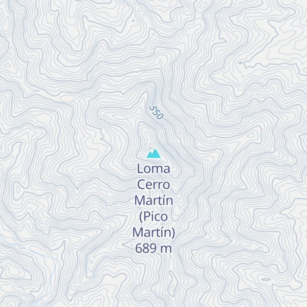Map of Loma Cerro Martín (Pico Martín)