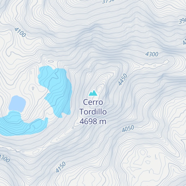 Map of Cerro Tordillo