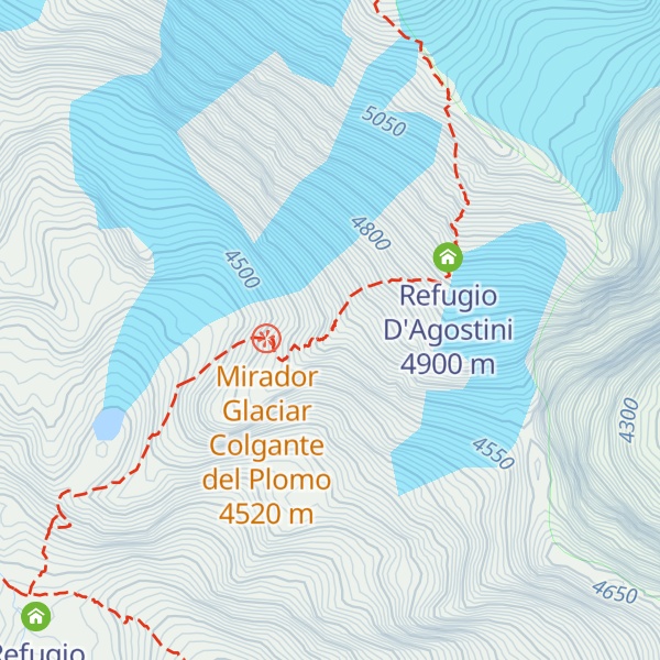 Map of Refugio Agostini