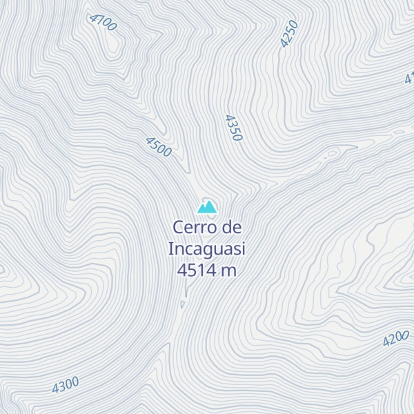 Map of Cerro de Incaguasi