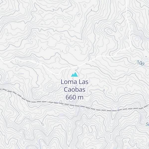 Map of Loma Las Caobas