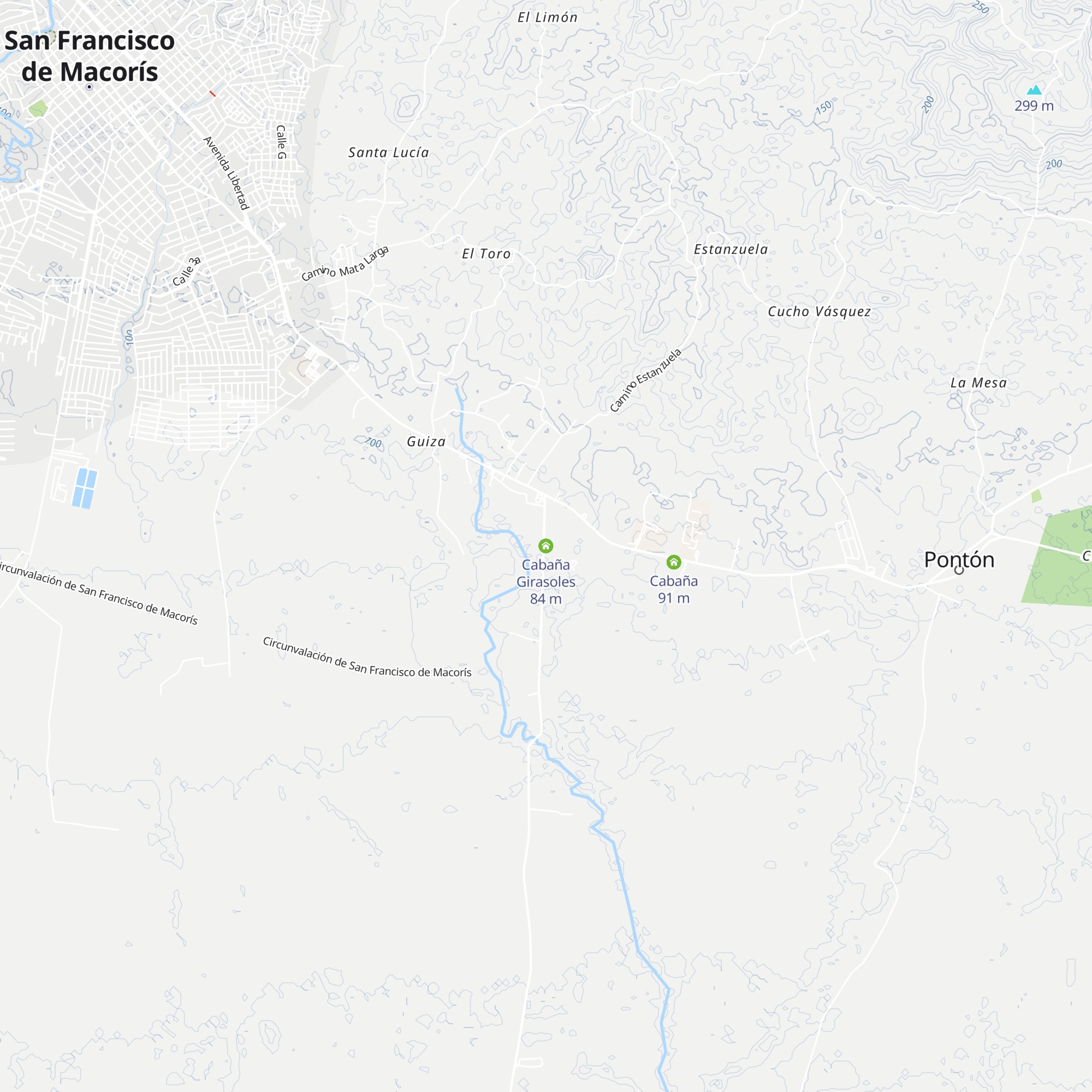 Cabaña Girasoles map