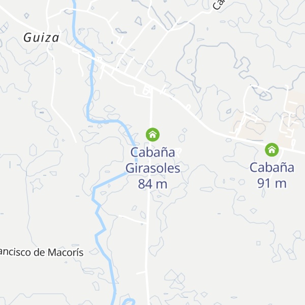 Map of Cabañas Perla