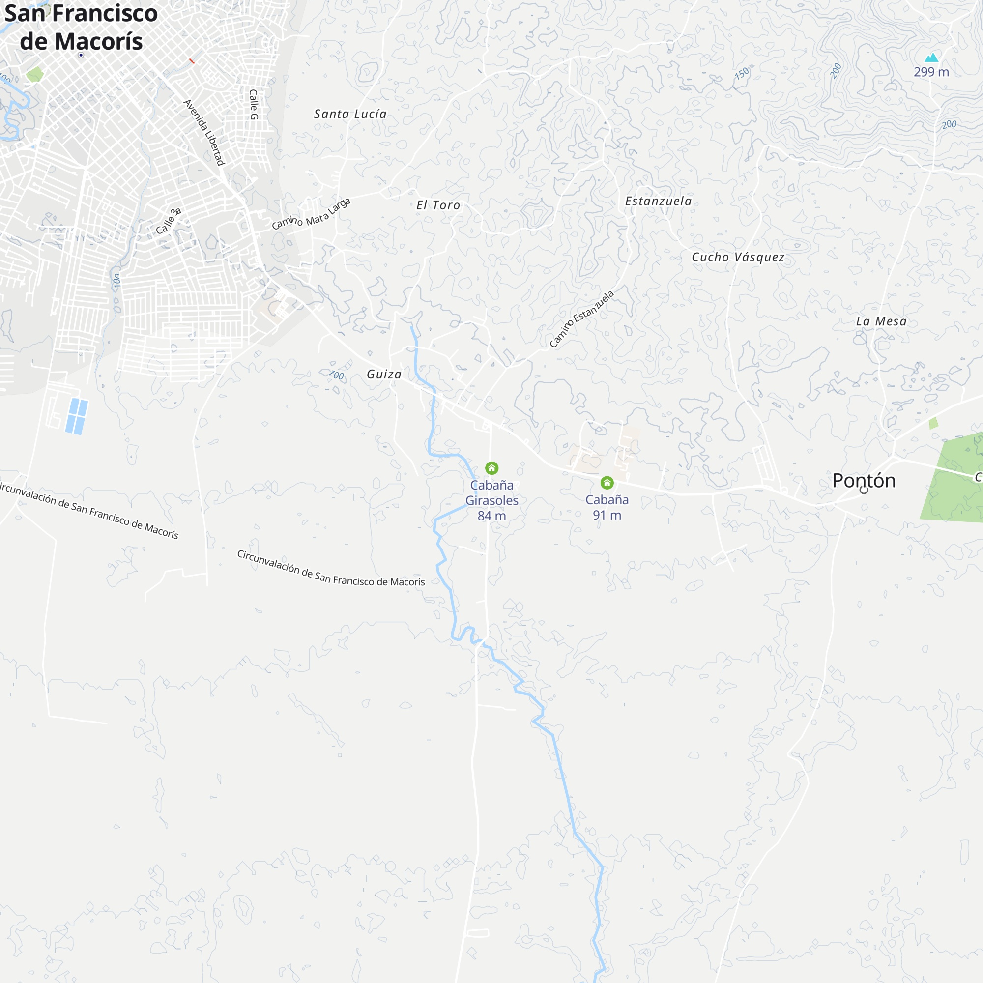 Cabaña Rubí map