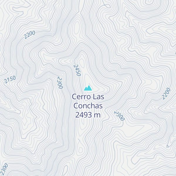 Map of Cerro Las Conchas
