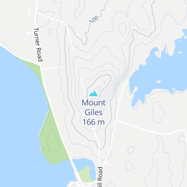 Map of Mount Giles