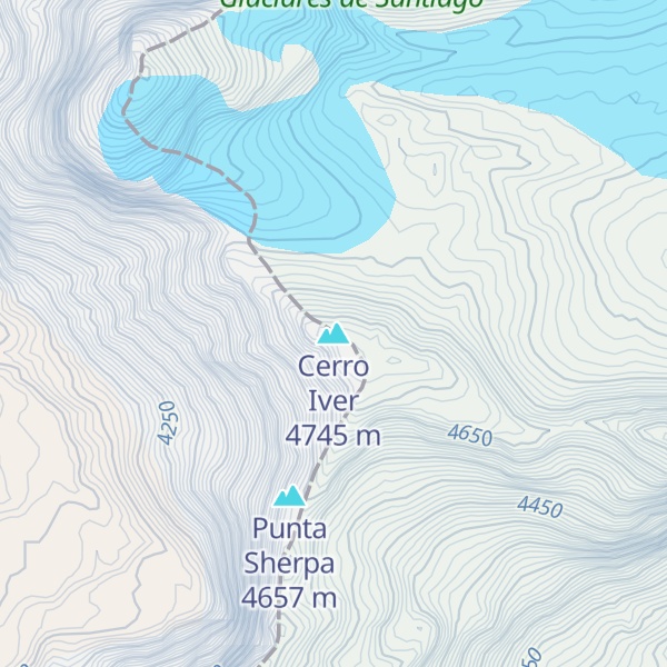 Map of Cerro Iver
