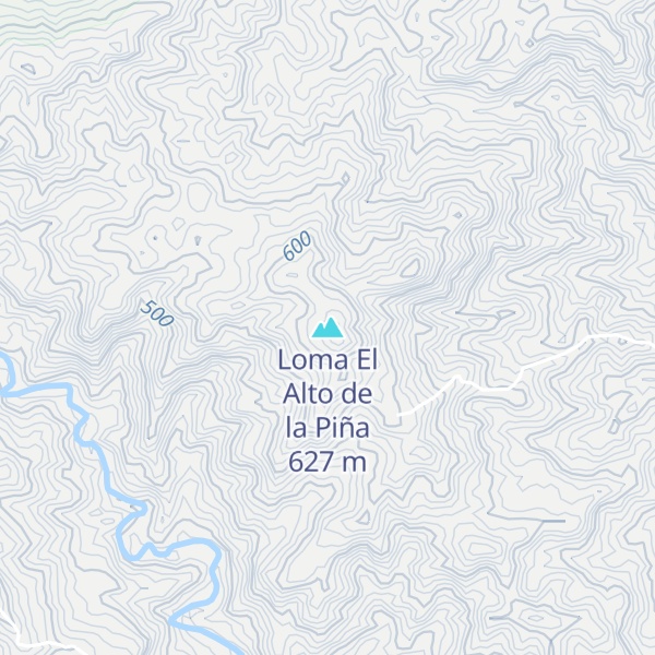 Map of Loma El Alto de la Piña