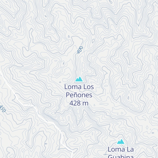 Map of Loma Los Peñones