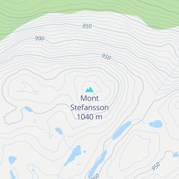 Map of Mont Stefansson