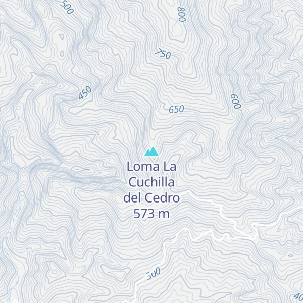 Map of Loma La Cuchilla del Cedro
