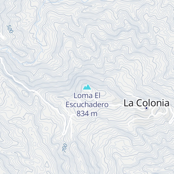 Map of Loma El Escuchadero