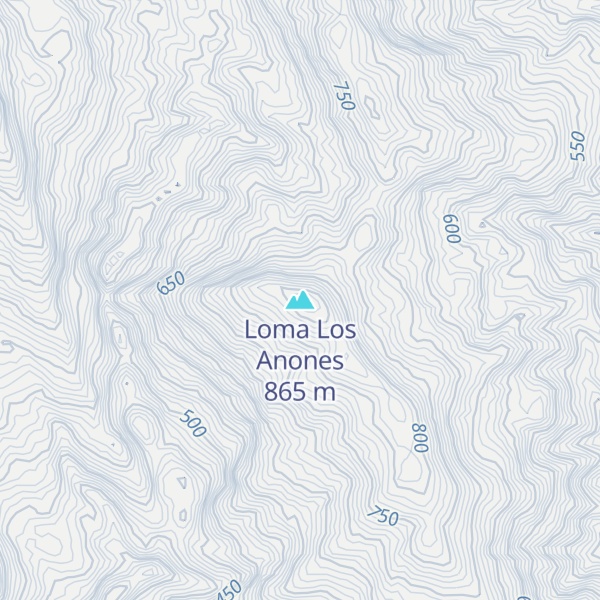 Map of Loma Los Anones