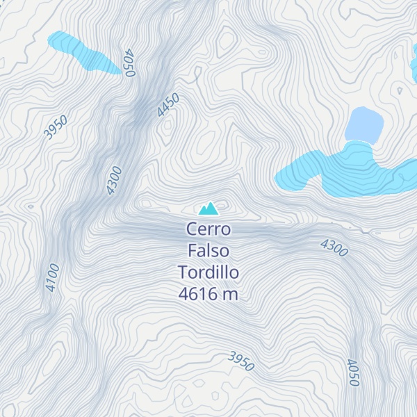 Map of Cerro Falso Tordillo