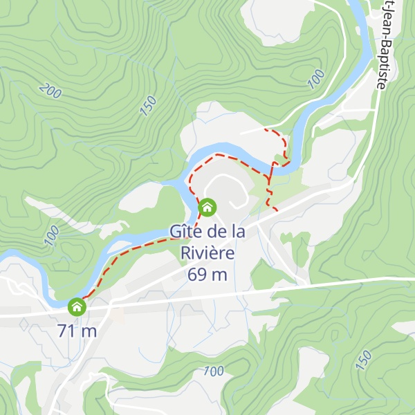 Map of Gîte de la Rivière