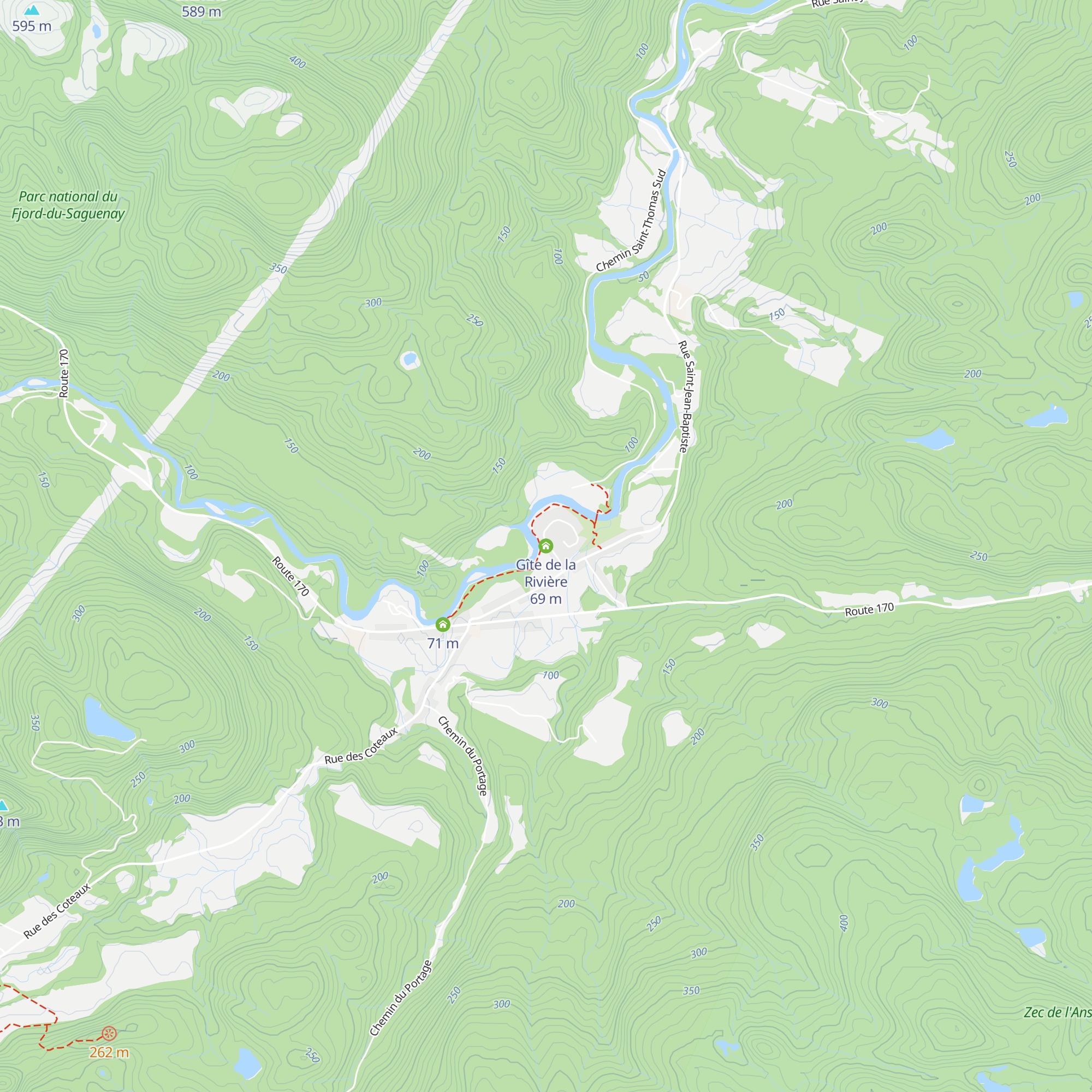 Gîte de la Rivière map