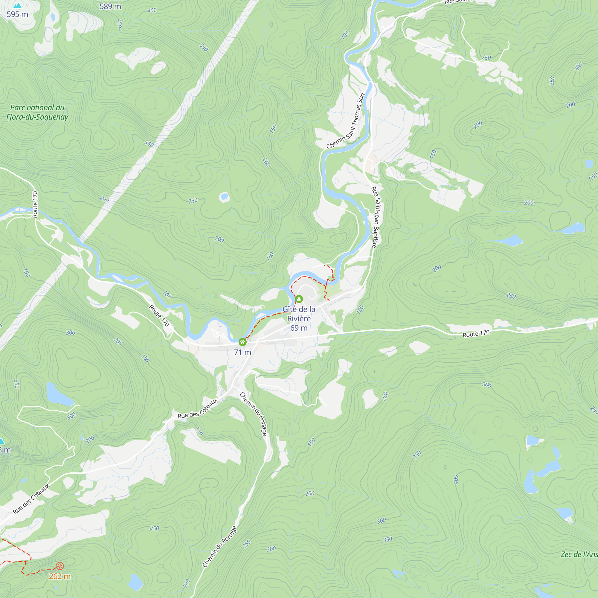 Gîte de la Rivière map