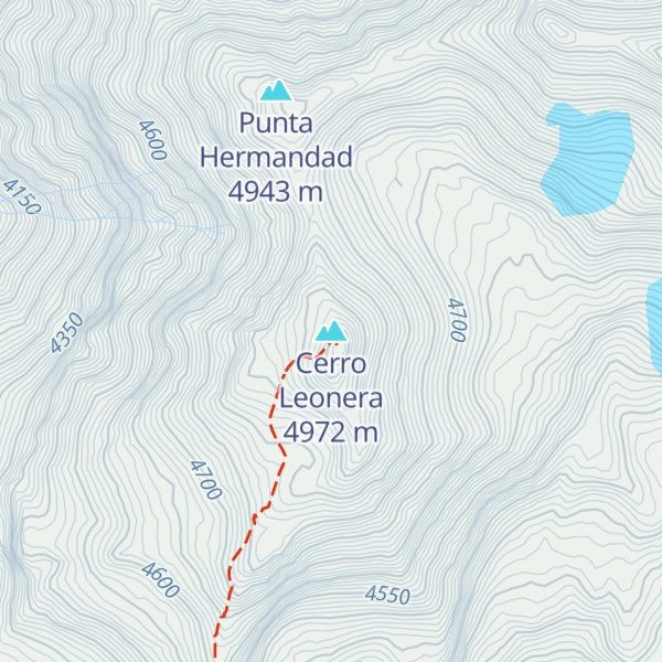 Map of Cerro Leonera